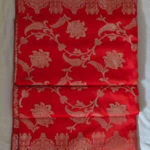 Orange Dupion Banarasi Silk Saree – Timeless Traditional Elegance